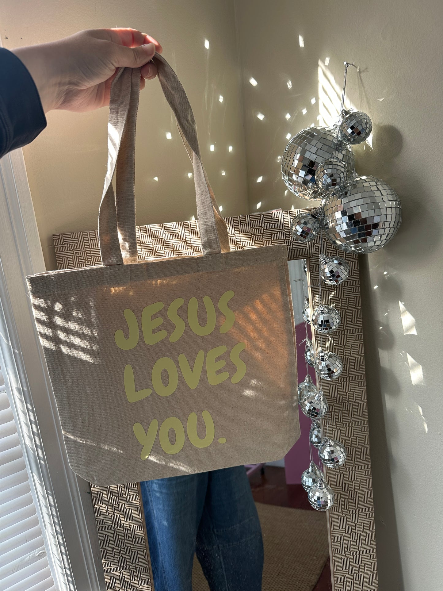 “Jesus Loves You” Totes
