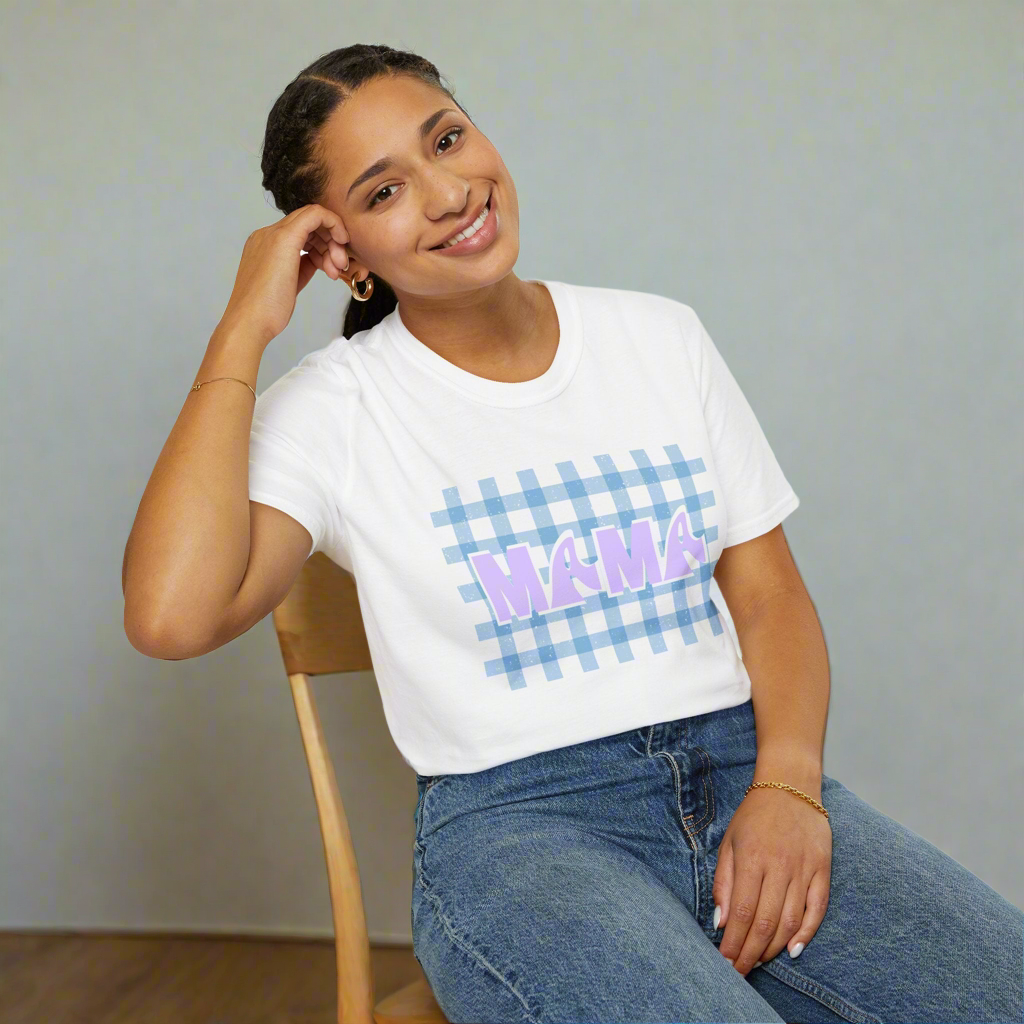 ¡Camisa azul de mamá sureña!