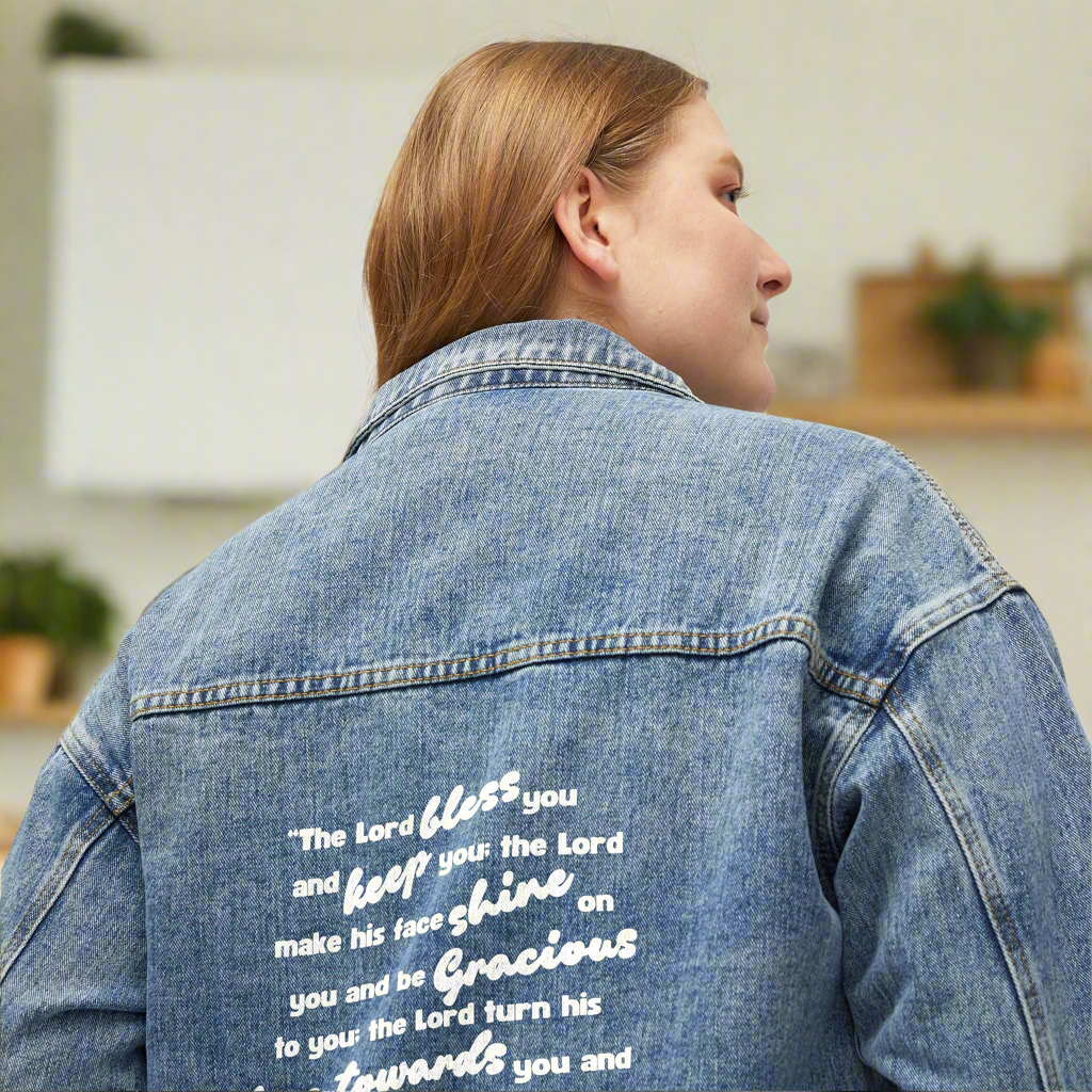 the Blessed & Protected Denim Jacket!