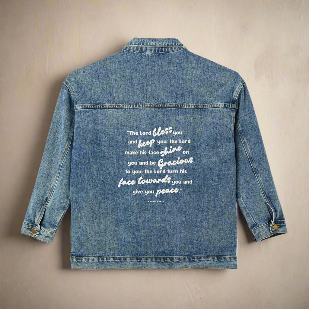 the Blessed & Protected Denim Jacket!