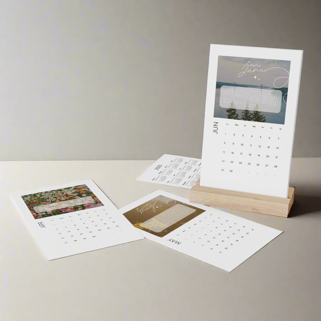 Desk Calendar - Monthly Scriptures for 2025