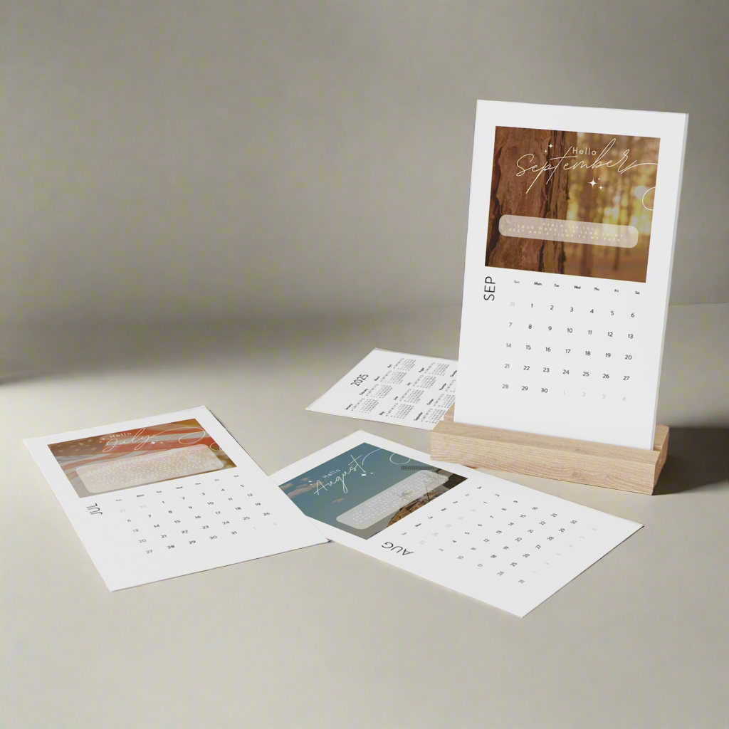 Desk Calendar - Monthly Scriptures for 2025